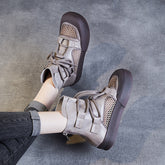 Women Breathable Mesh Flat Casual Summer Boots Newgew Shoes